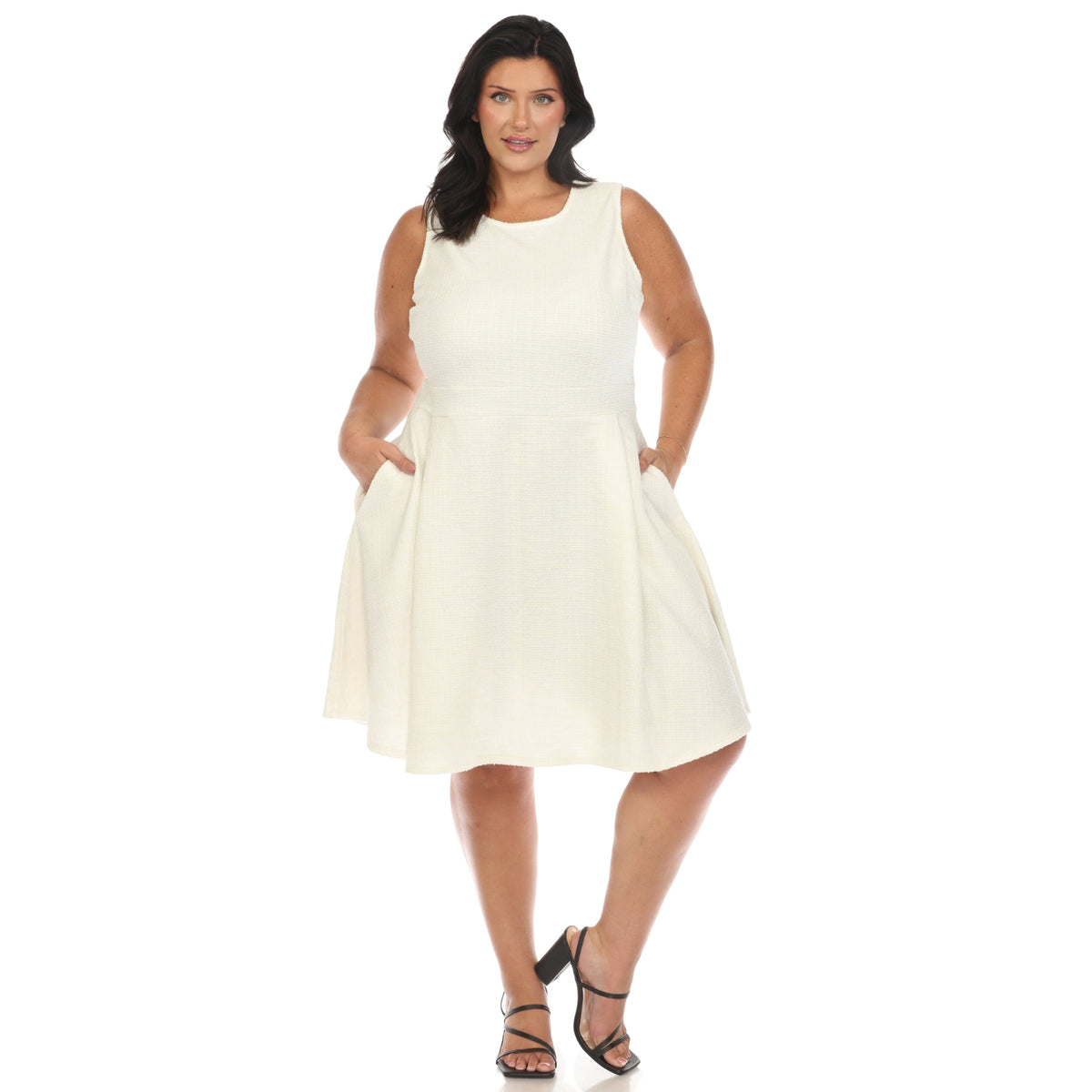 Dressbarn New | Tweed Fit and Flare Dress - Plus