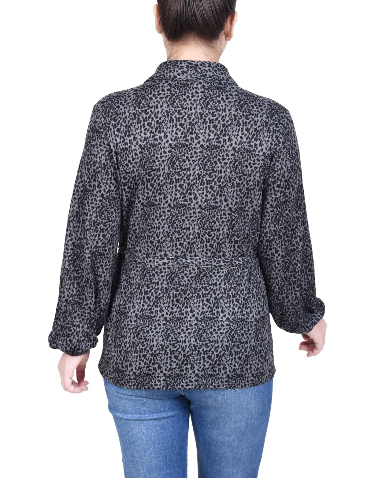 Dressbarn Featured | Long Dolman Sleeve Drawstring-Waist Tunic Top - Petite