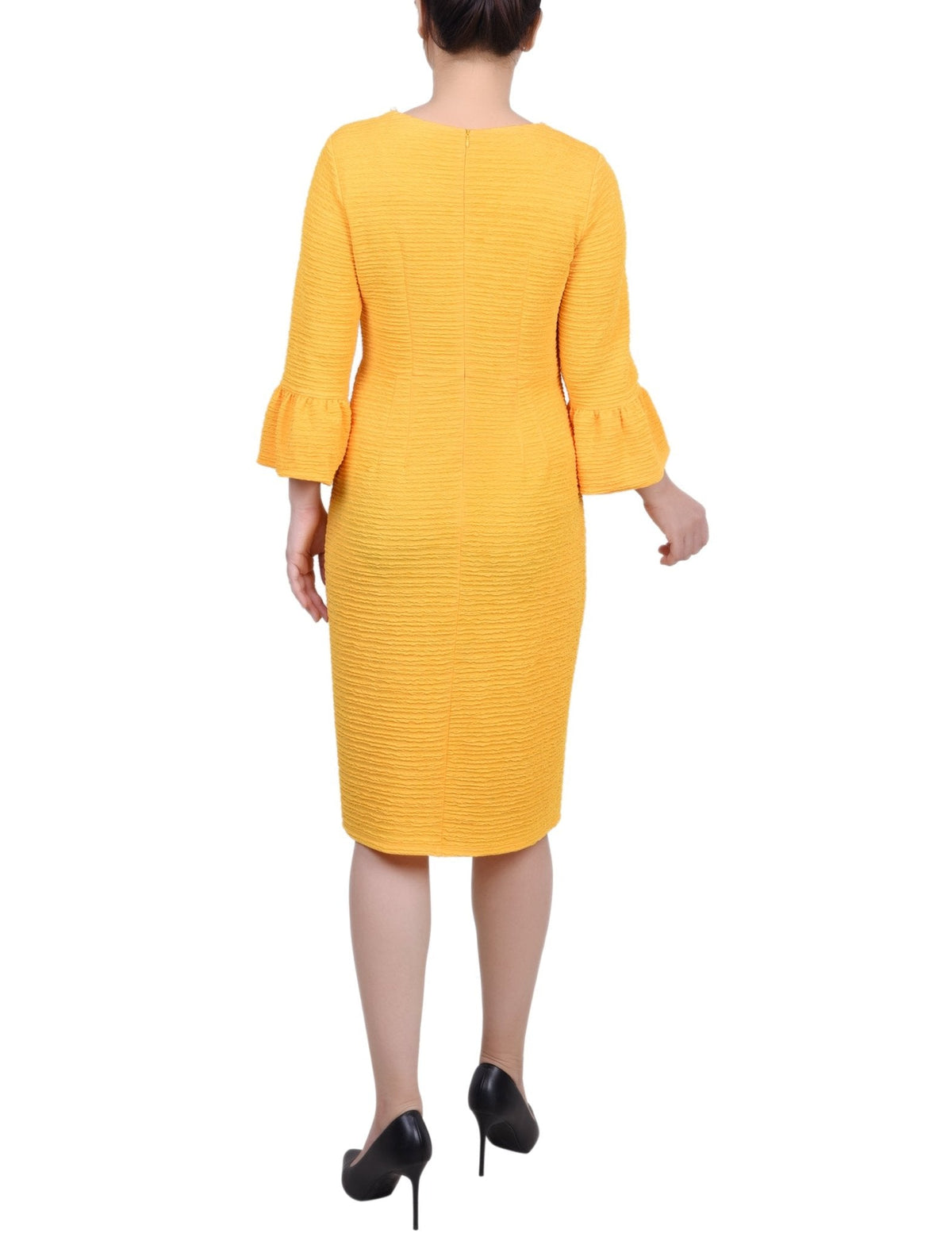 Dressbarn Trending | 3/4 Length Pearl Detail Dress - Petite