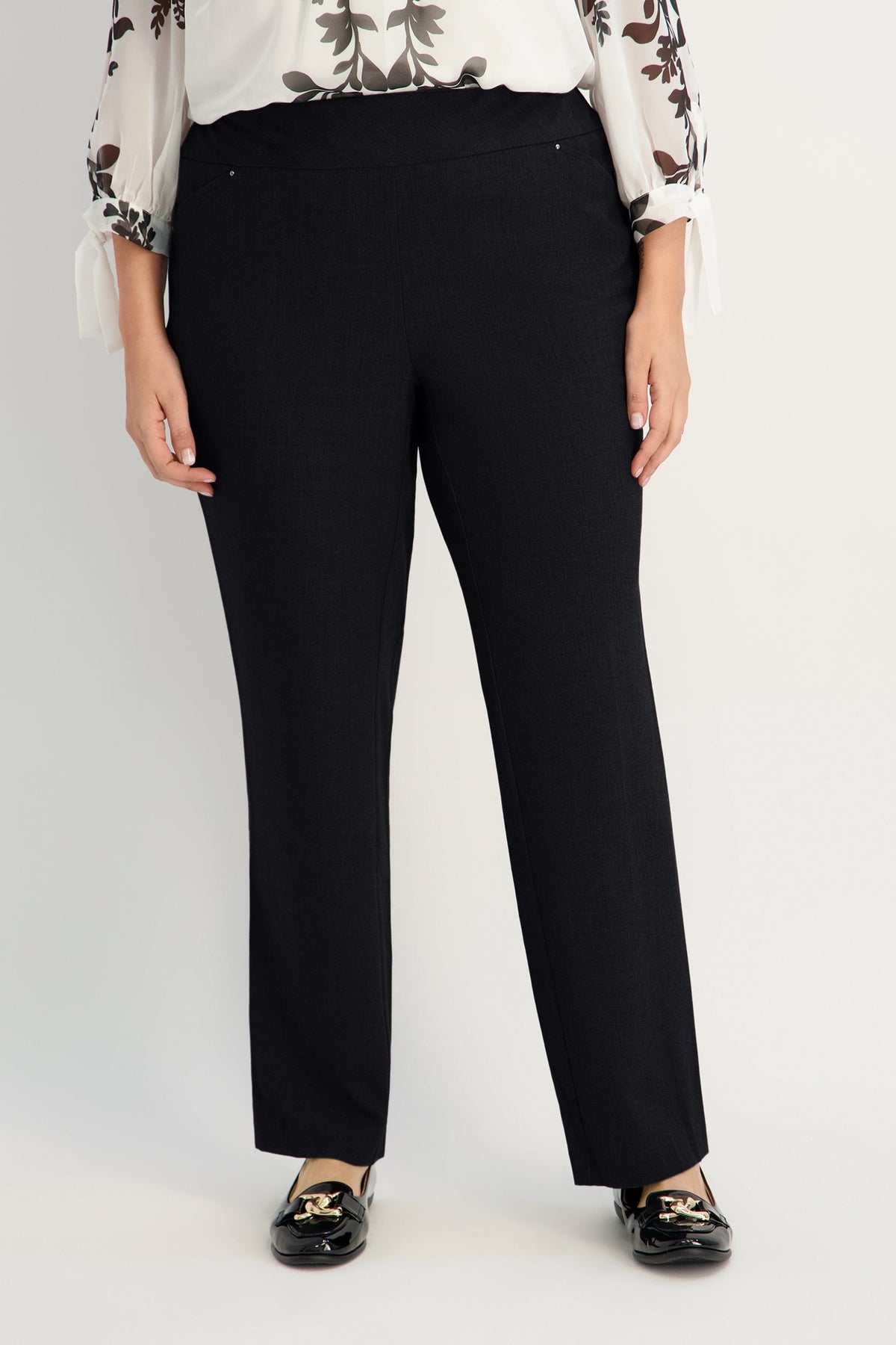 Dressbarn Premium | Roz & Ali™ Secret Agent Pull On Tummy Control Pants Straight Leg - Plus