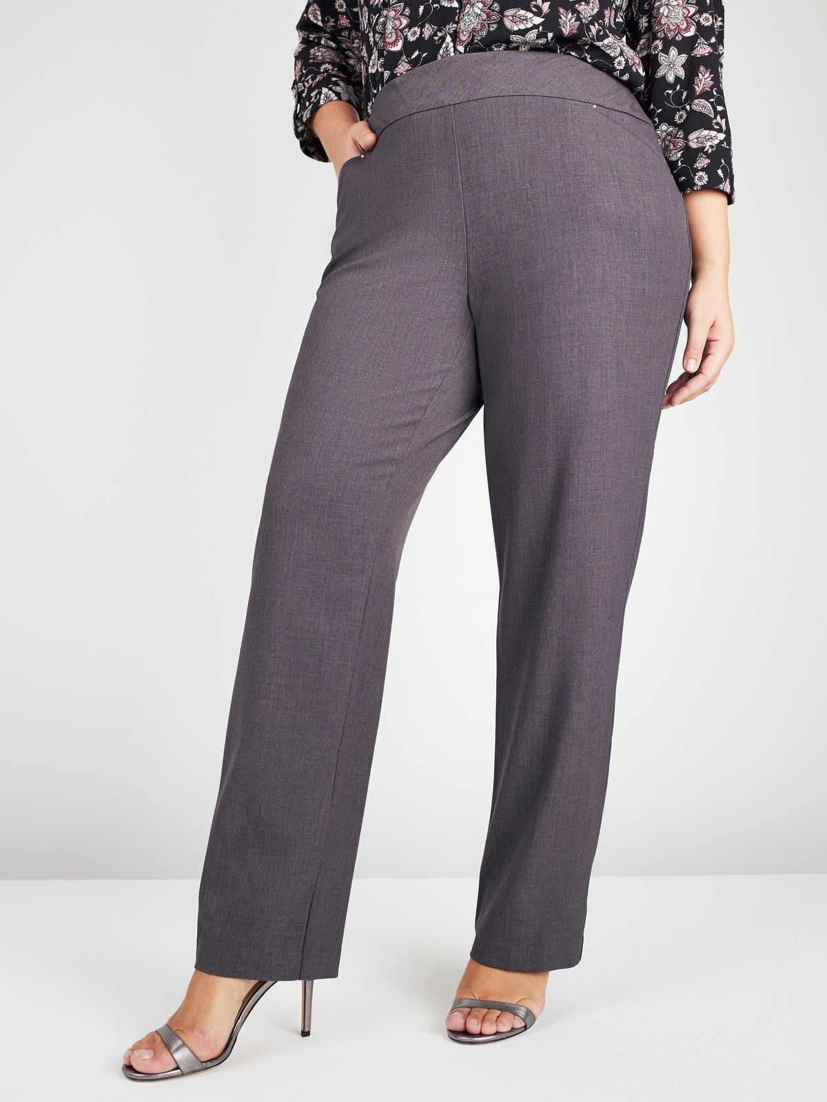 Dressbarn Premium | Roz & Ali™ Secret Agent Pull On Tummy Control Pants Straight Leg - Plus