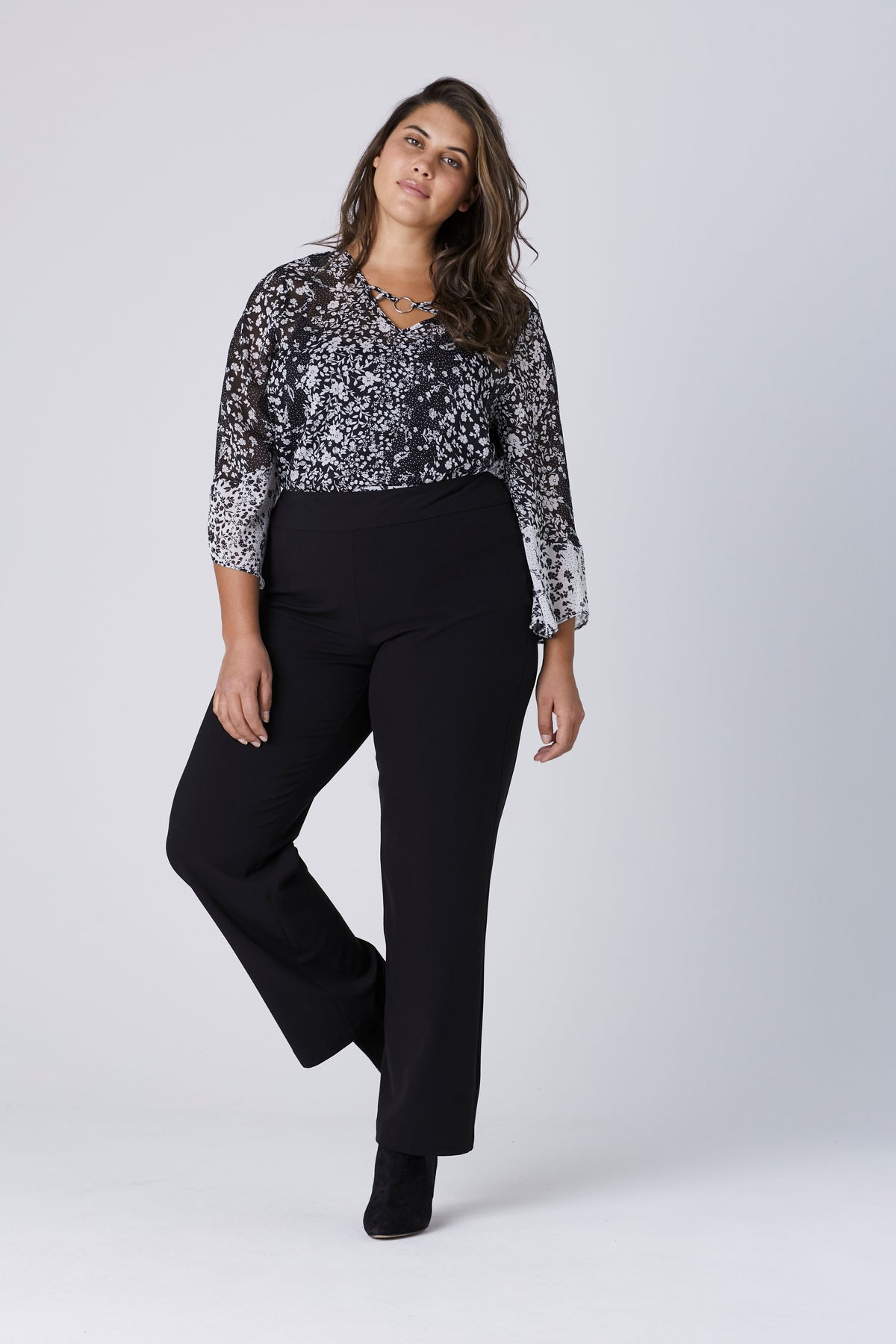 Dressbarn New | Roz & Ali™ Secret Agent Tummy Control Classic Pants - Plus - Short Length