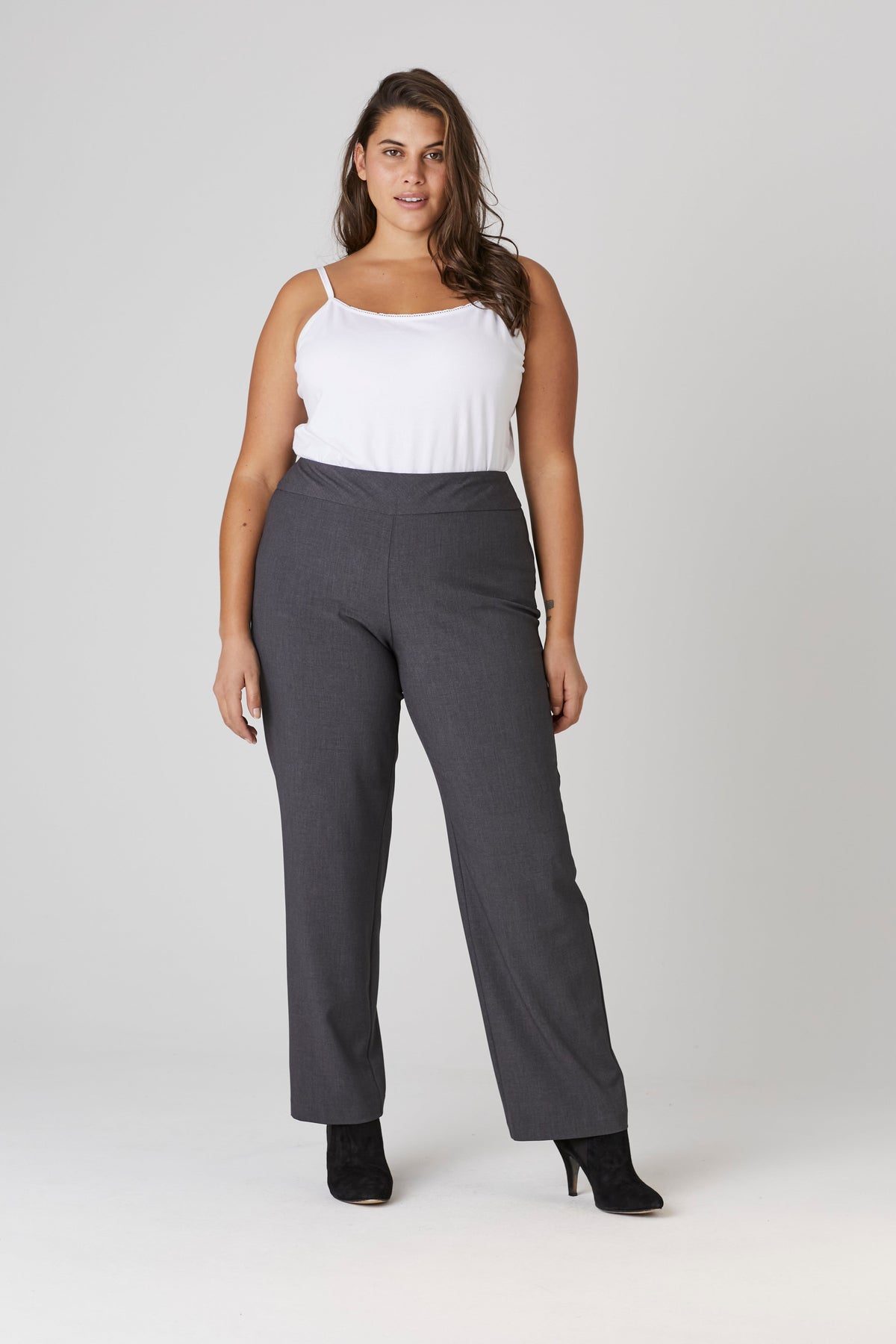 Dressbarn New | Roz & Ali™ Secret Agent Tummy Control Classic Pants - Plus - Short Length