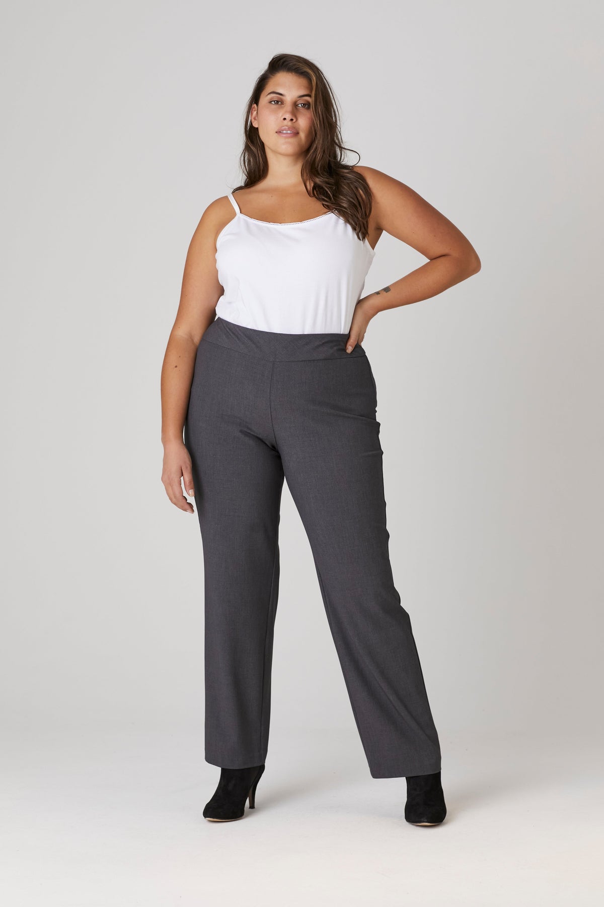 Dressbarn New | Roz & Ali™ Secret Agent Tummy Control Classic Pants - Plus - Short Length