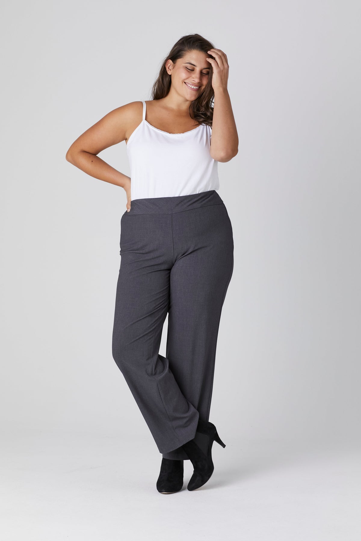 Dressbarn New | Roz & Ali™ Secret Agent Tummy Control Classic Pants - Plus - Short Length