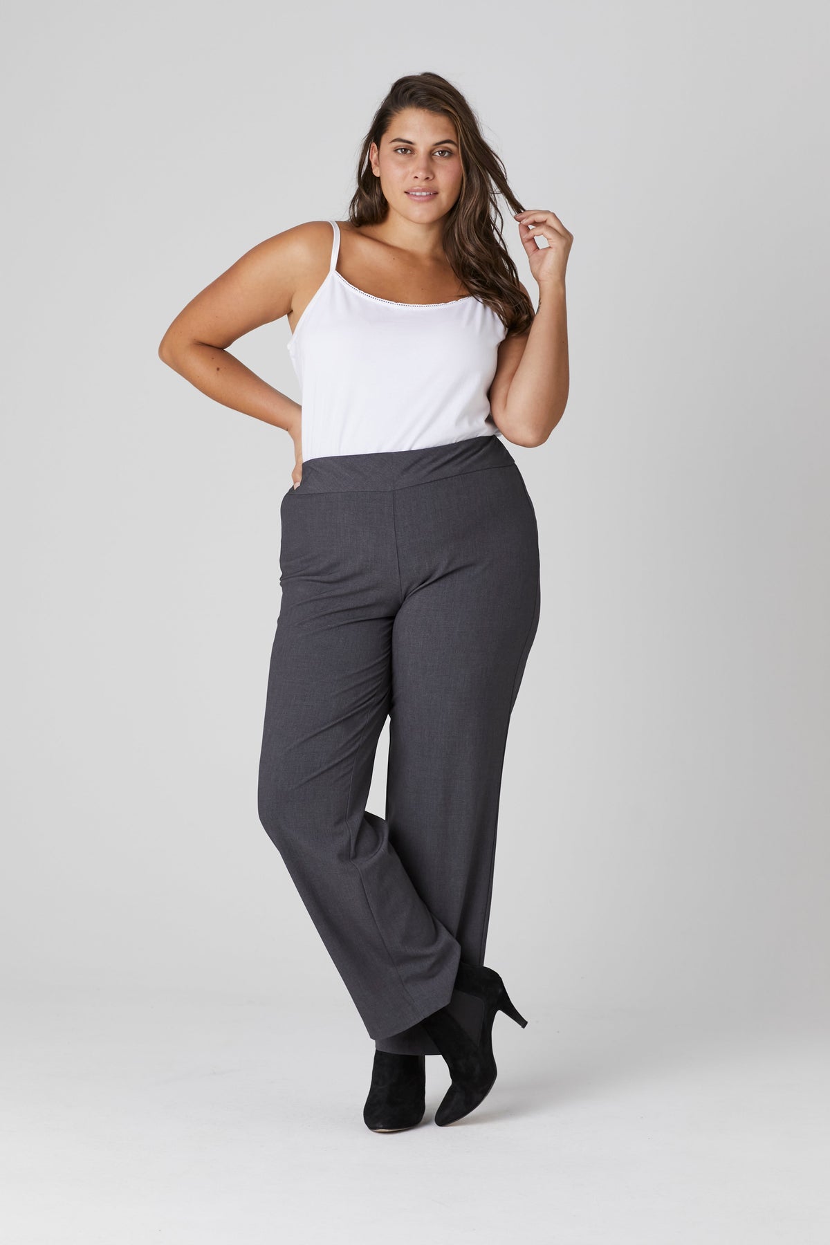 Dressbarn New | Roz & Ali™ Secret Agent Tummy Control Classic Pants - Plus - Short Length