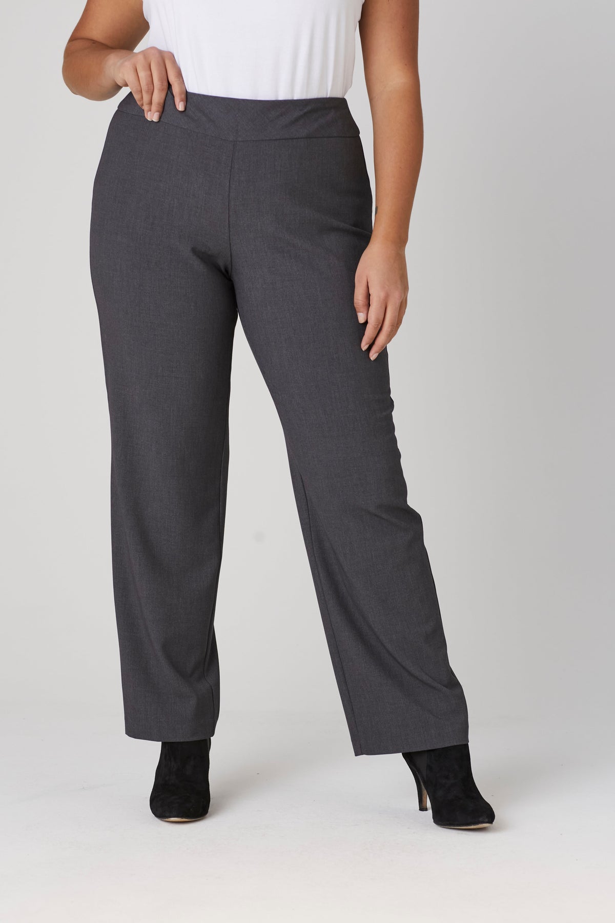 Dressbarn New | Roz & Ali™ Secret Agent Tummy Control Classic Pants - Plus - Short Length