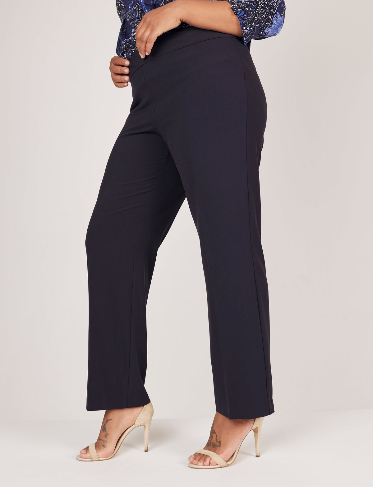 Dressbarn New | Roz & Ali™ Secret Agent Tummy Control Classic Pants - Plus - Short Length
