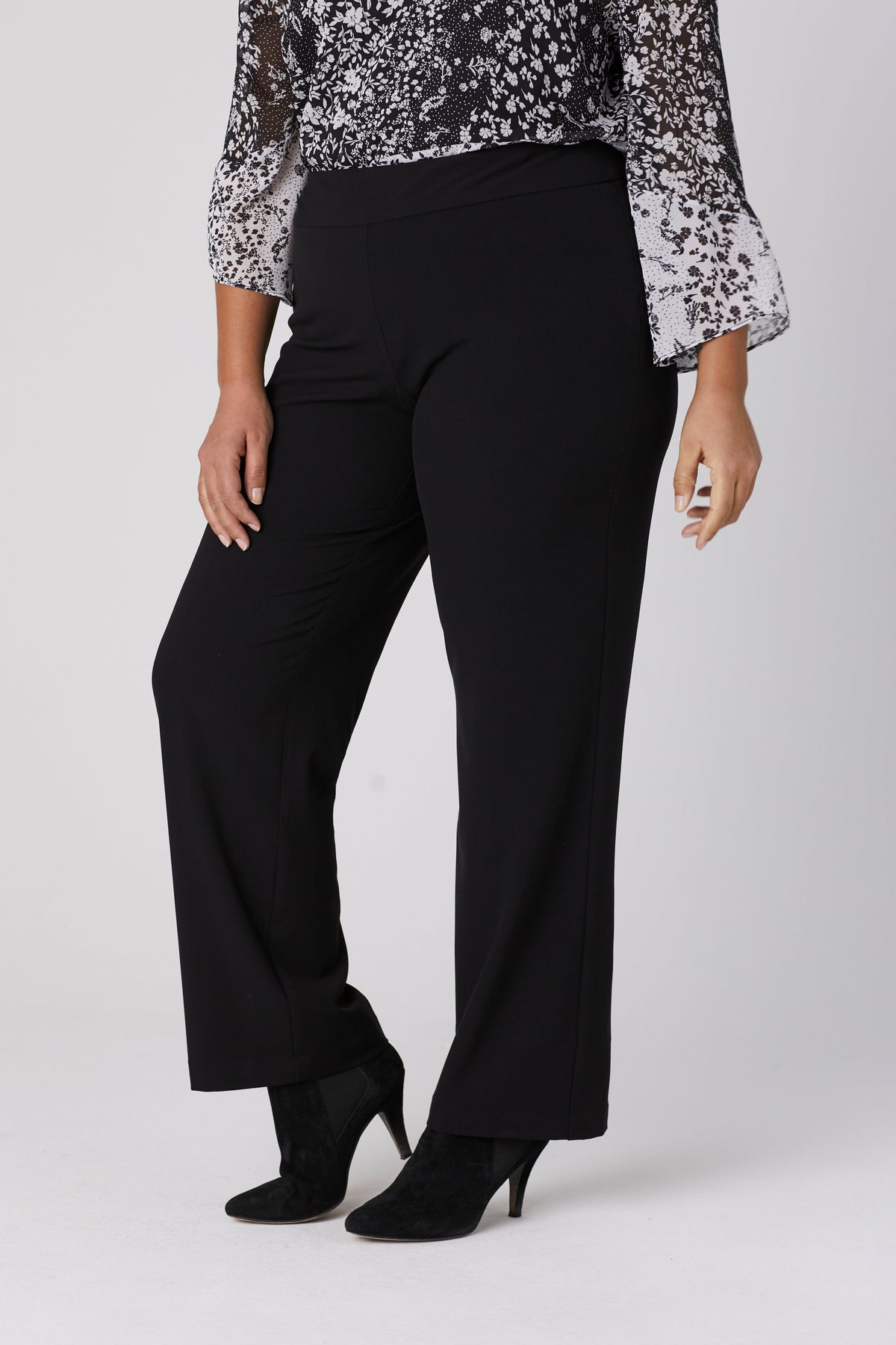 Dressbarn New | Roz & Ali™ Secret Agent Tummy Control Classic Pants - Plus - Short Length