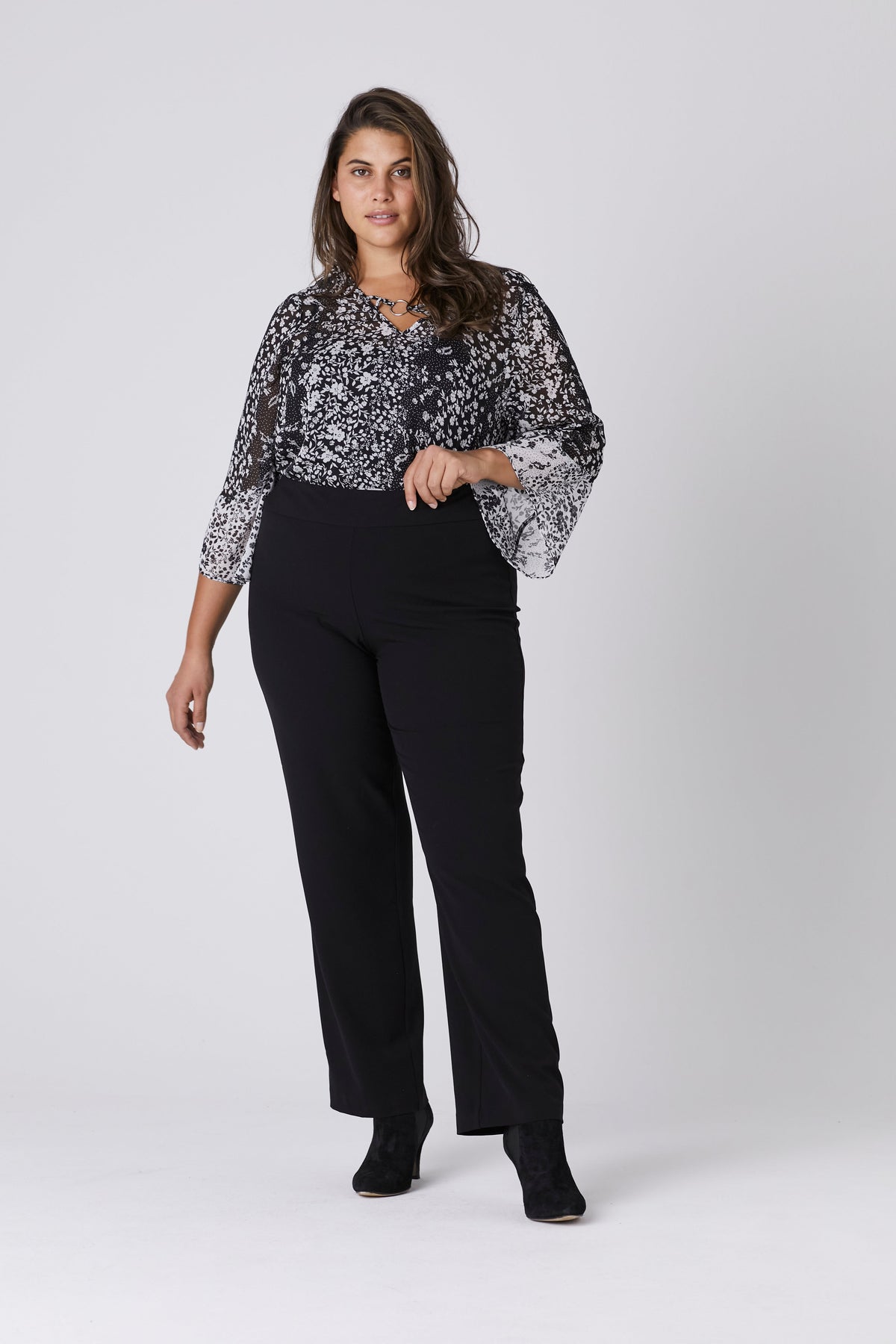 Dressbarn New | Roz & Ali™ Secret Agent Tummy Control Classic Pants - Plus - Short Length