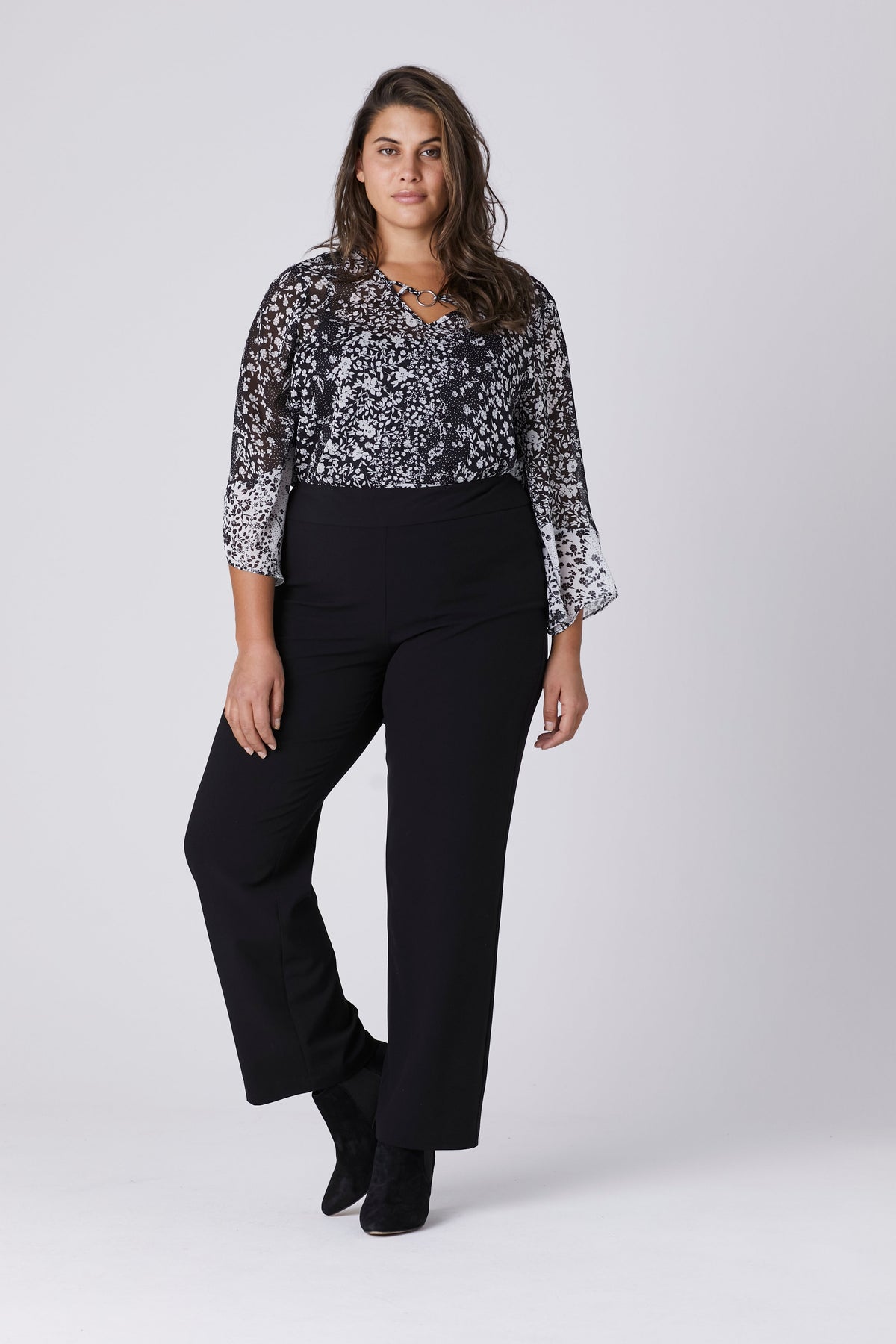Dressbarn New | Roz & Ali™ Secret Agent Tummy Control Classic Pants - Plus - Short Length