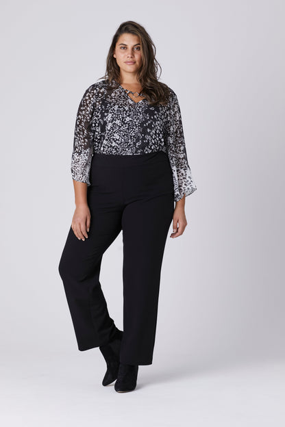 Dressbarn New | Roz & Ali™ Secret Agent Tummy Control Classic Pants - Plus - Short Length