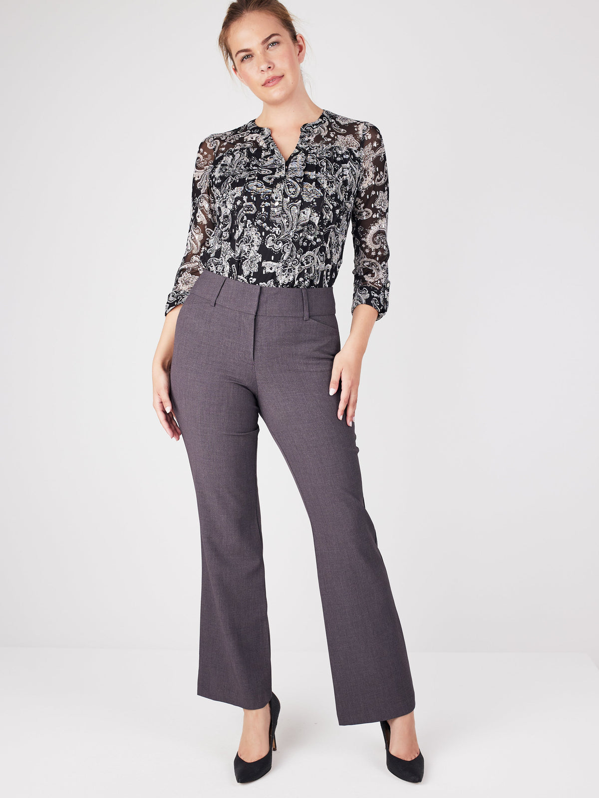 Dressbarn Best Seller | Roz & Ali™ Secret Agent Tummy Control Trouser Leg -  Plus - Short Length