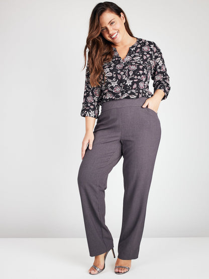 Dressbarn Trending | Roz & Ali™ Secret Agent Pull On Tummy Control Pants Straight Leg - Short Length