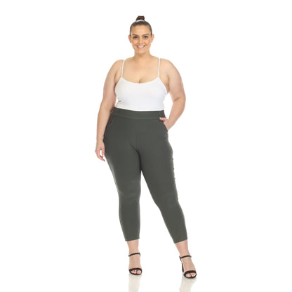 Dressbarn Popular | Super Soft Elastic Waistband Scuba Pants - Plus