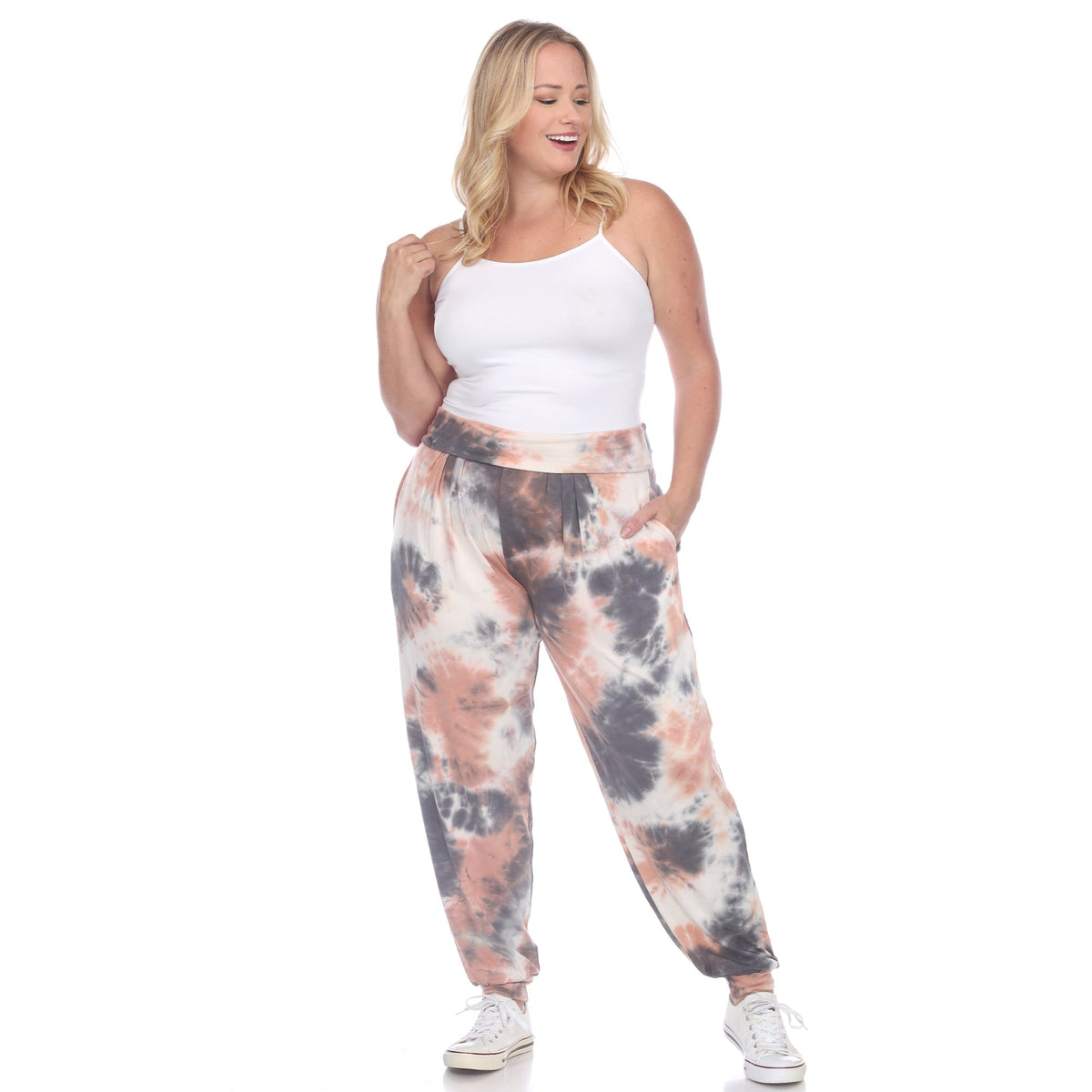 Dressbarn Best Seller | Tie Dye Harem Pants - Plus