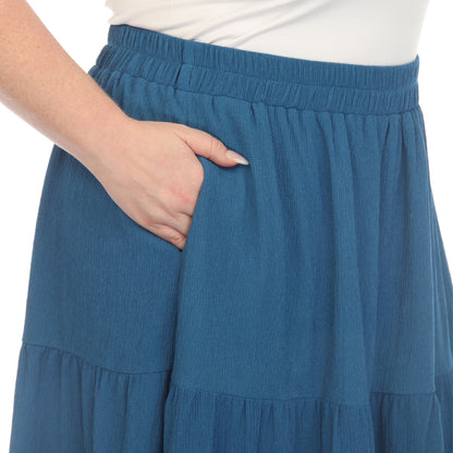 Dressbarn Trending | Pleated Tiered Maxi Skirt - Plus