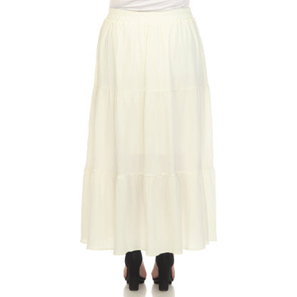 Dressbarn Trending | Pleated Tiered Maxi Skirt - Plus