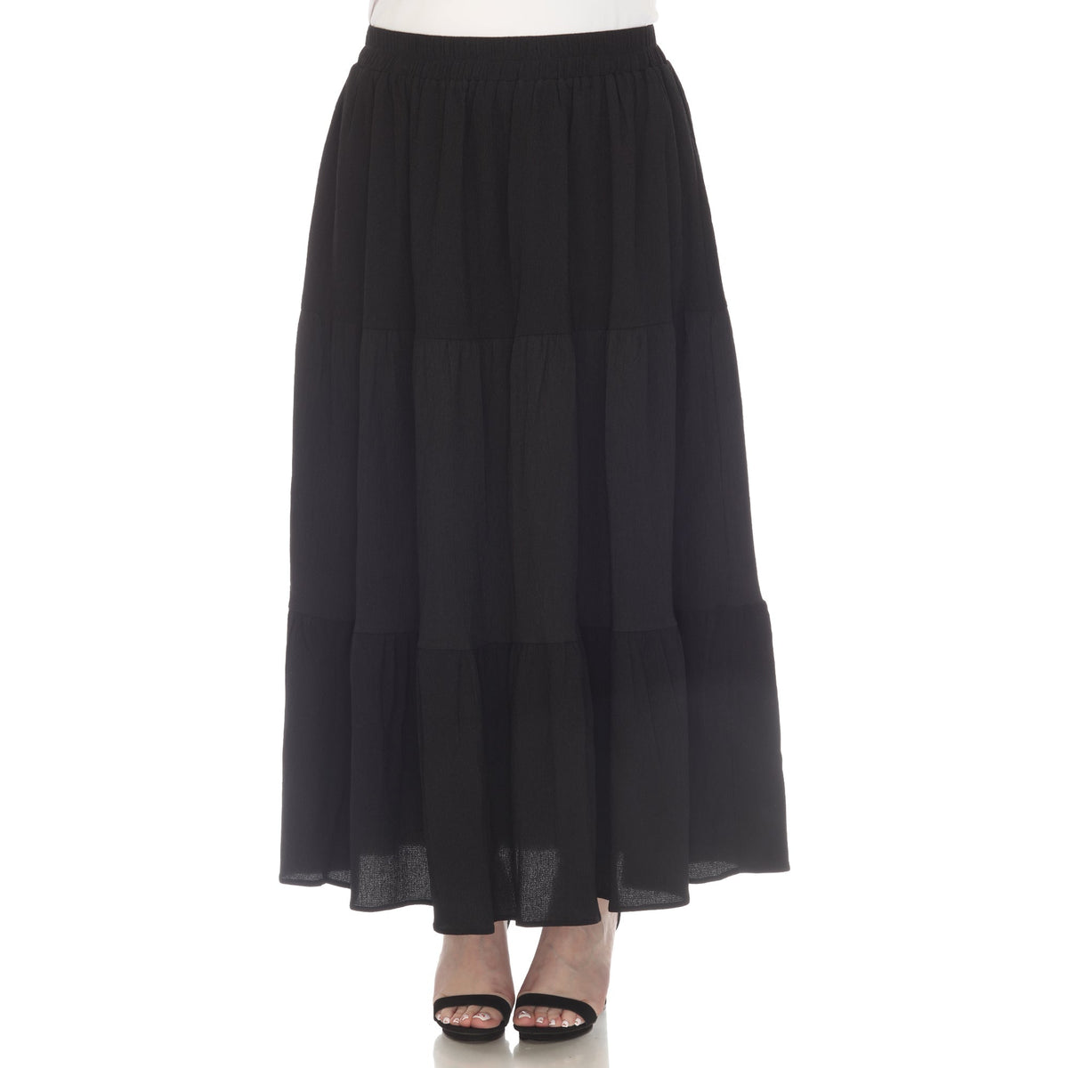 Dressbarn Trending | Pleated Tiered Maxi Skirt - Plus