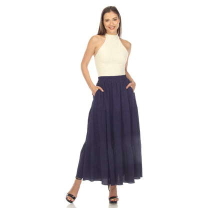 Dressbarn Best Seller | Pleated Tiered Maxi Skirt