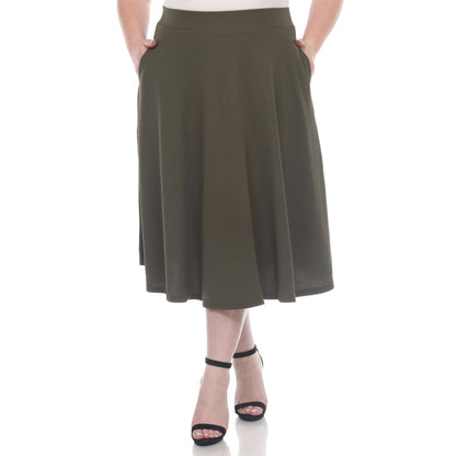 Dressbarn Featured | Tasmin Flare Midi Skirts - Plus