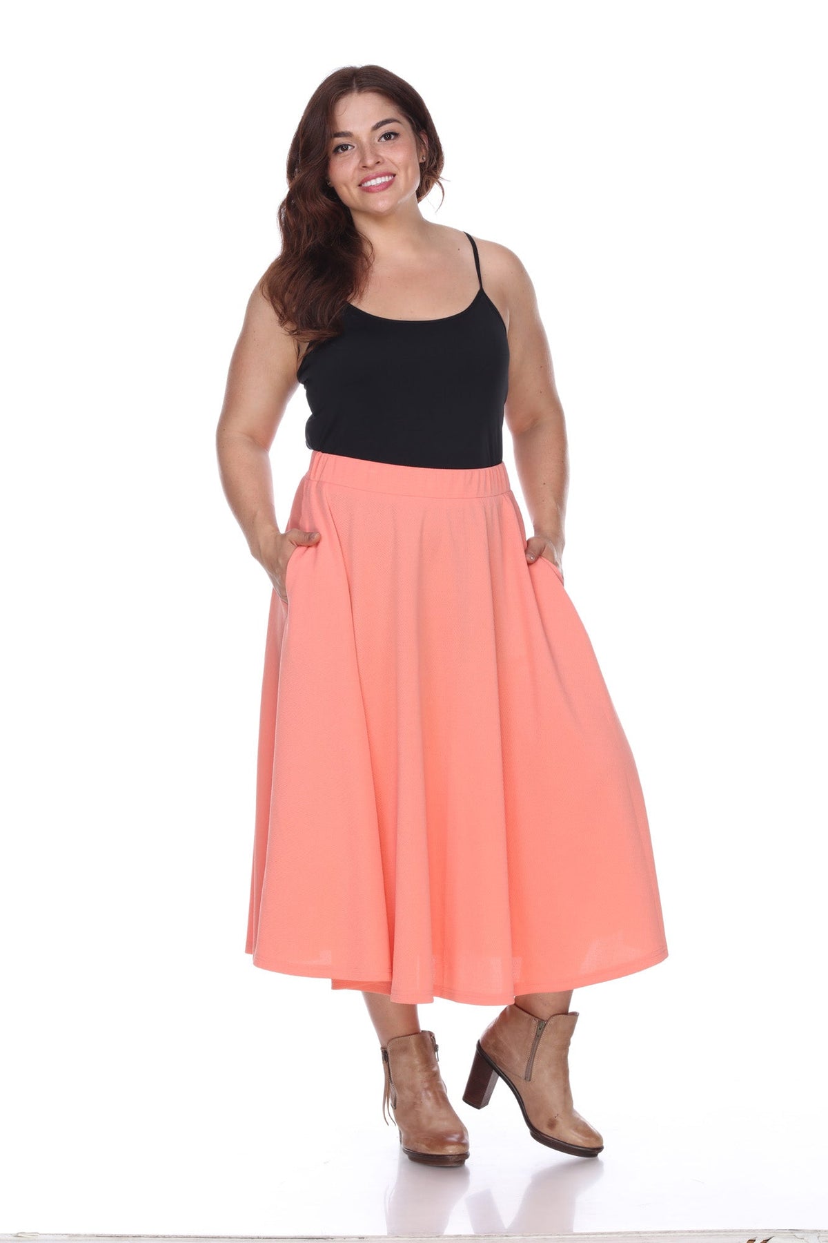 Dressbarn Featured | Tasmin Flare Midi Skirts - Plus