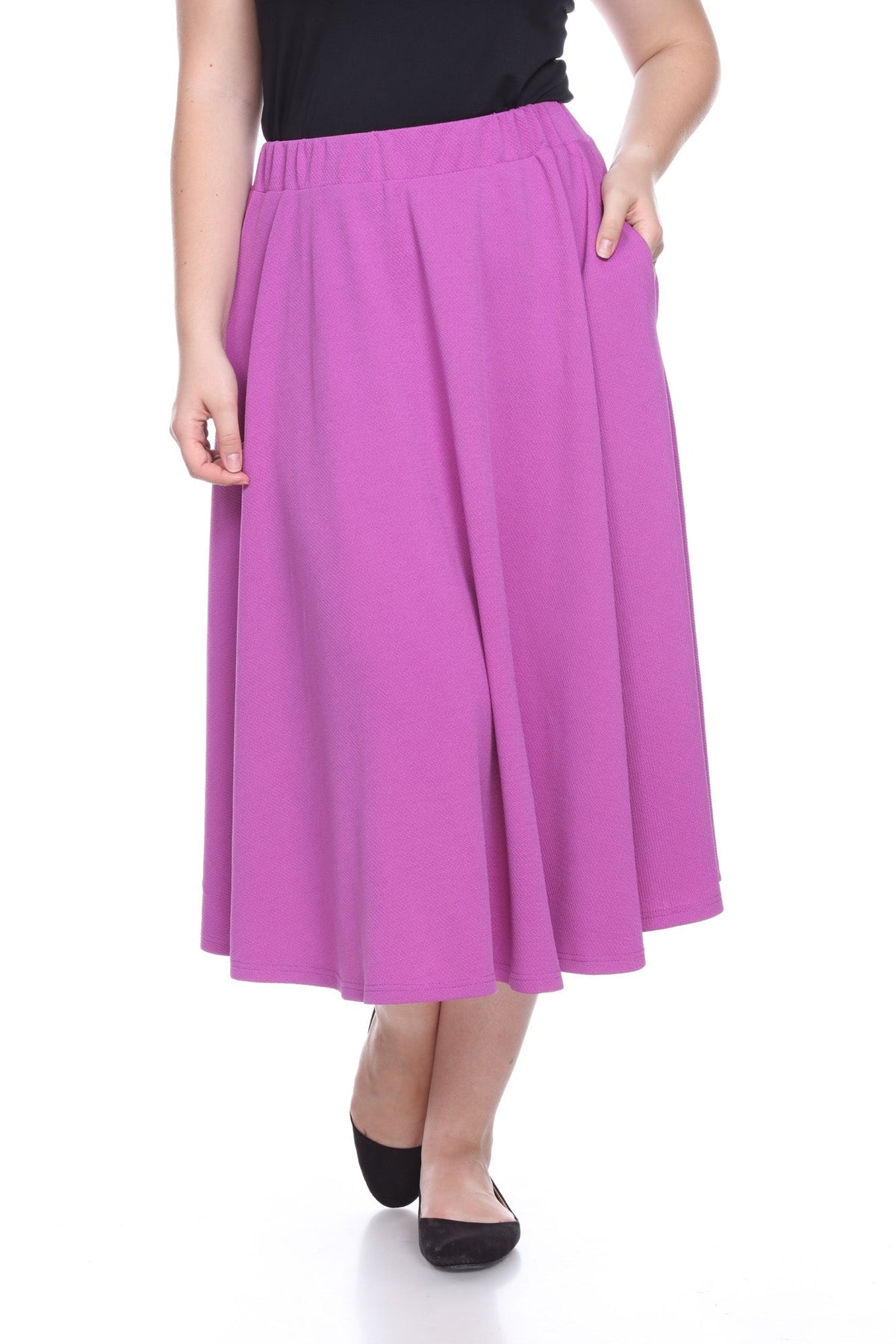 Dressbarn Featured | Tasmin Flare Midi Skirts - Plus