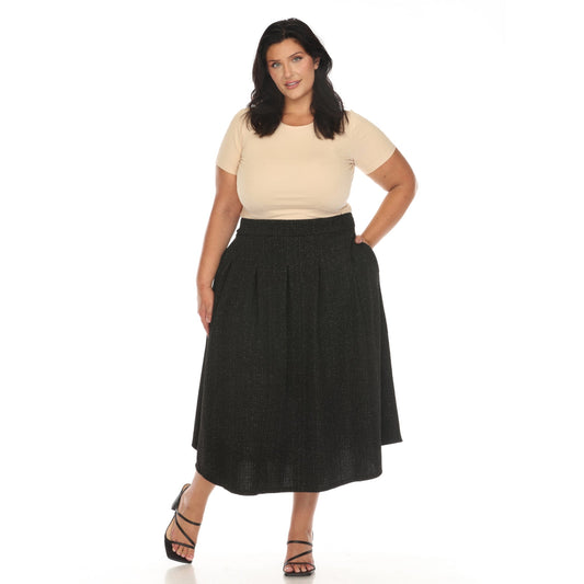 Dressbarn Featured | Flared Tweed Skirt - Plus