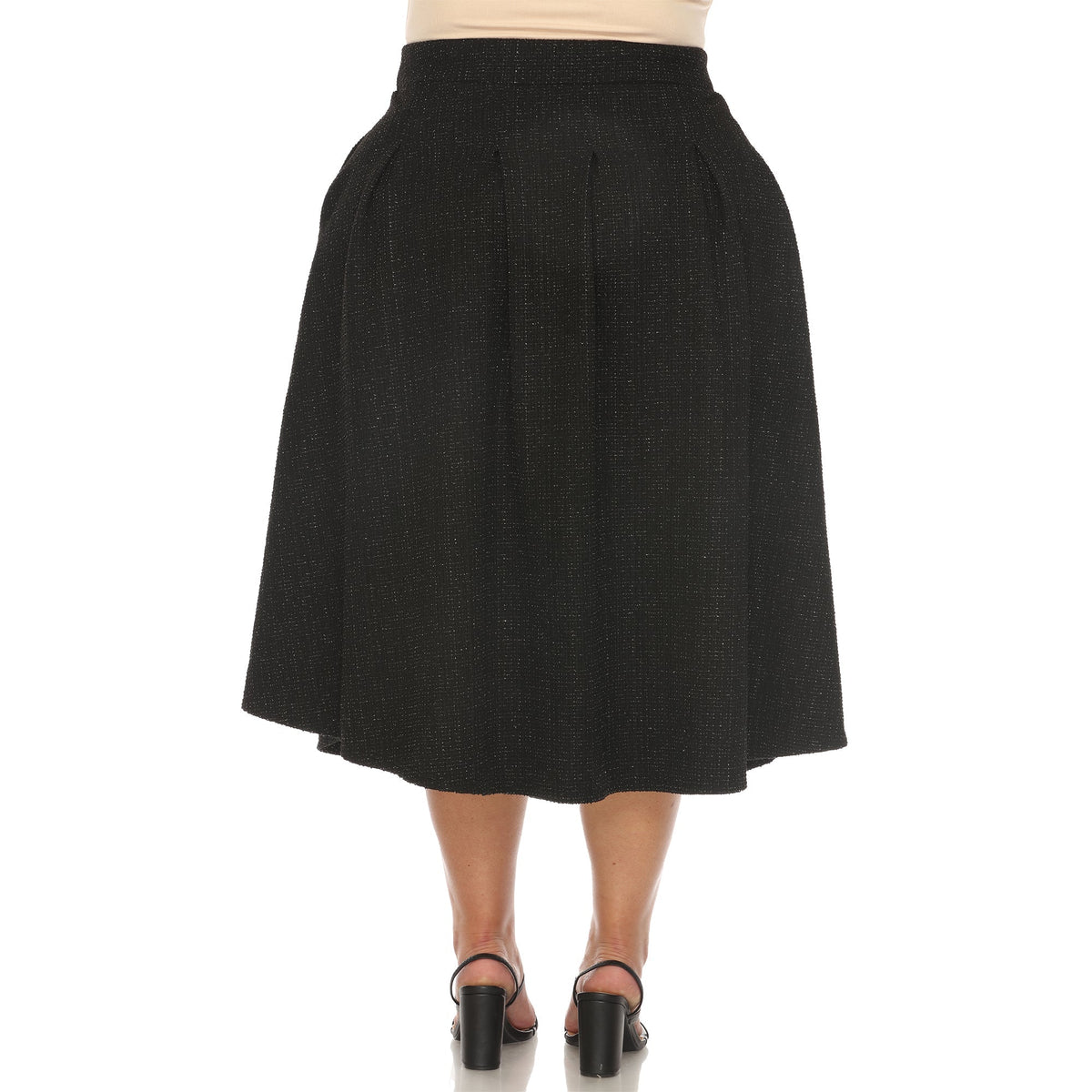 Dressbarn Featured | Flared Tweed Skirt - Plus