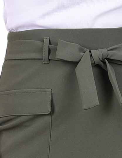 Dressbarn Premium | Beetle Slim Belted Scuba Crepe Skirt