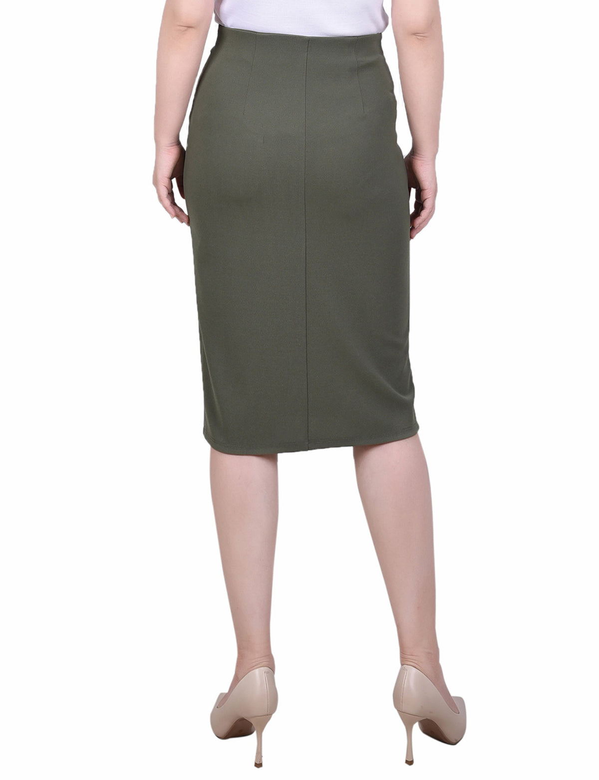 Dressbarn Premium | Beetle Slim Belted Scuba Crepe Skirt