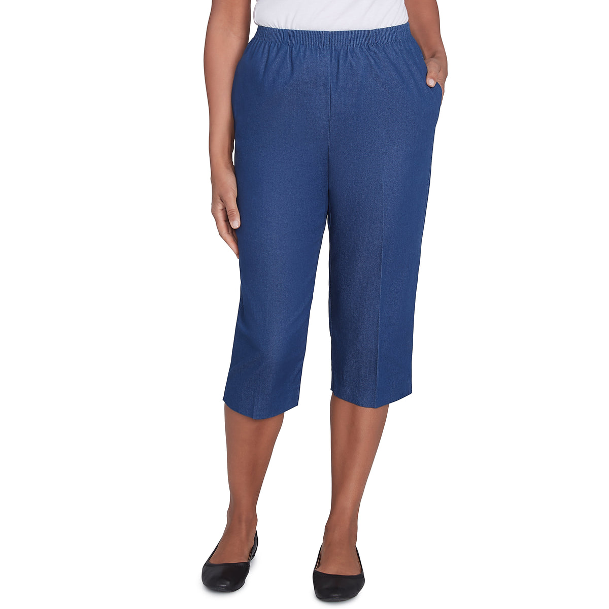 Dressbarn Recommended | Alfred Dunner Relaxed Fit Denim Capri