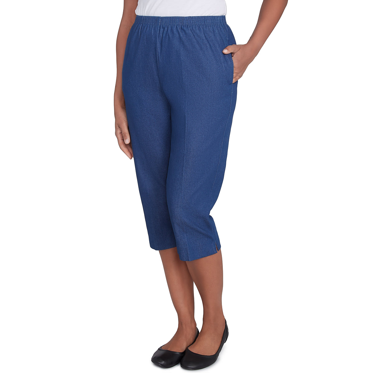 Dressbarn Recommended | Alfred Dunner Relaxed Fit Denim Capri