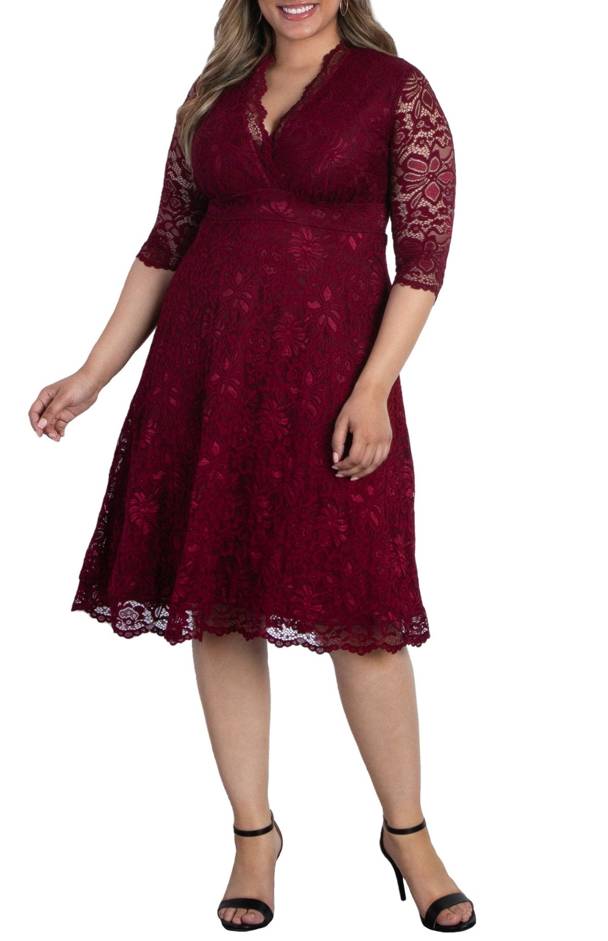 Dressbarn Premium | Mademoiselle Lace Cocktail Dress - Plus