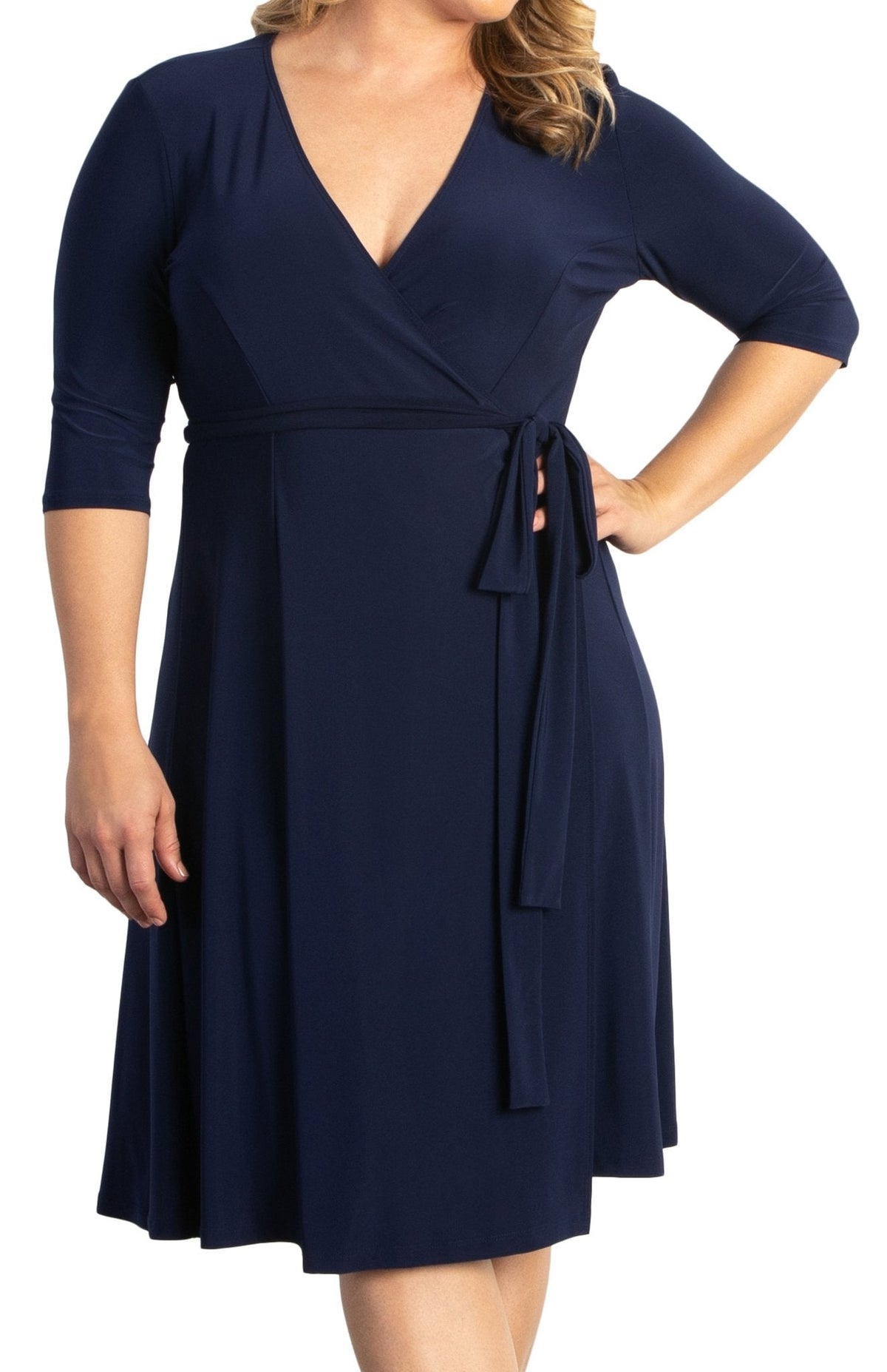 Dressbarn New | Essential Wrap Dress - Plus