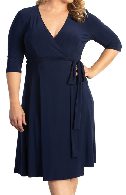 Dressbarn New | Essential Wrap Dress - Plus
