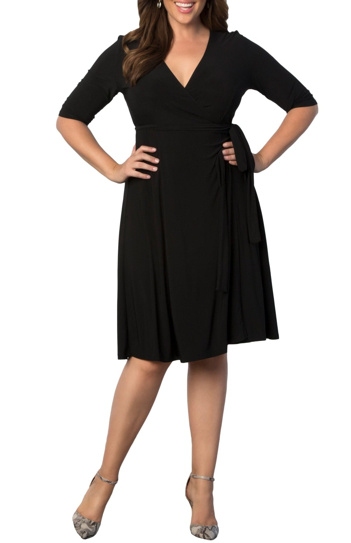 Dressbarn New | Essential Wrap Dress - Plus