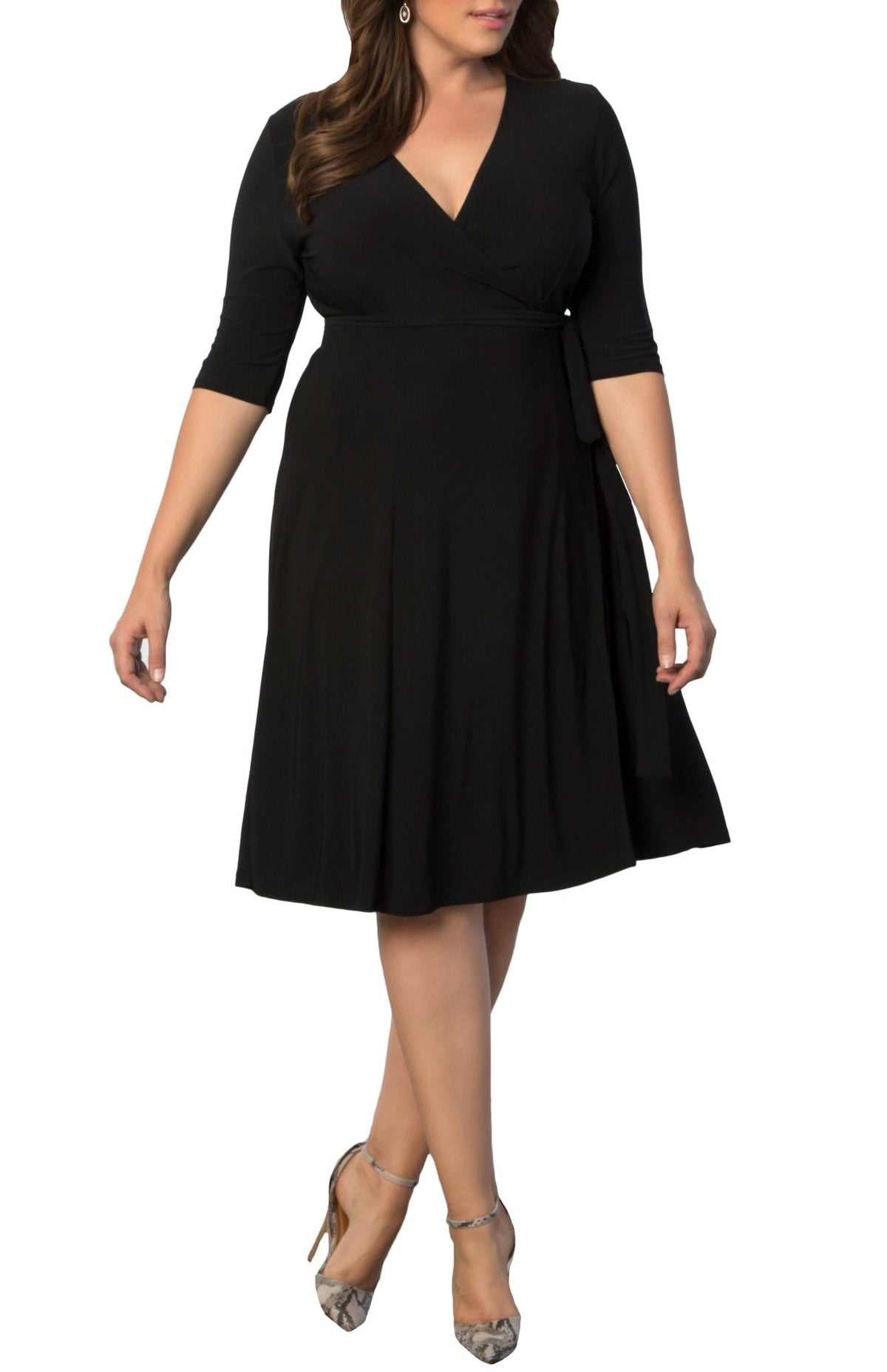 Dressbarn New | Essential Wrap Dress - Plus