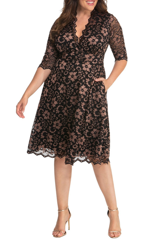 Dressbarn Featured | Mon Cherie Lace Dress - Plus