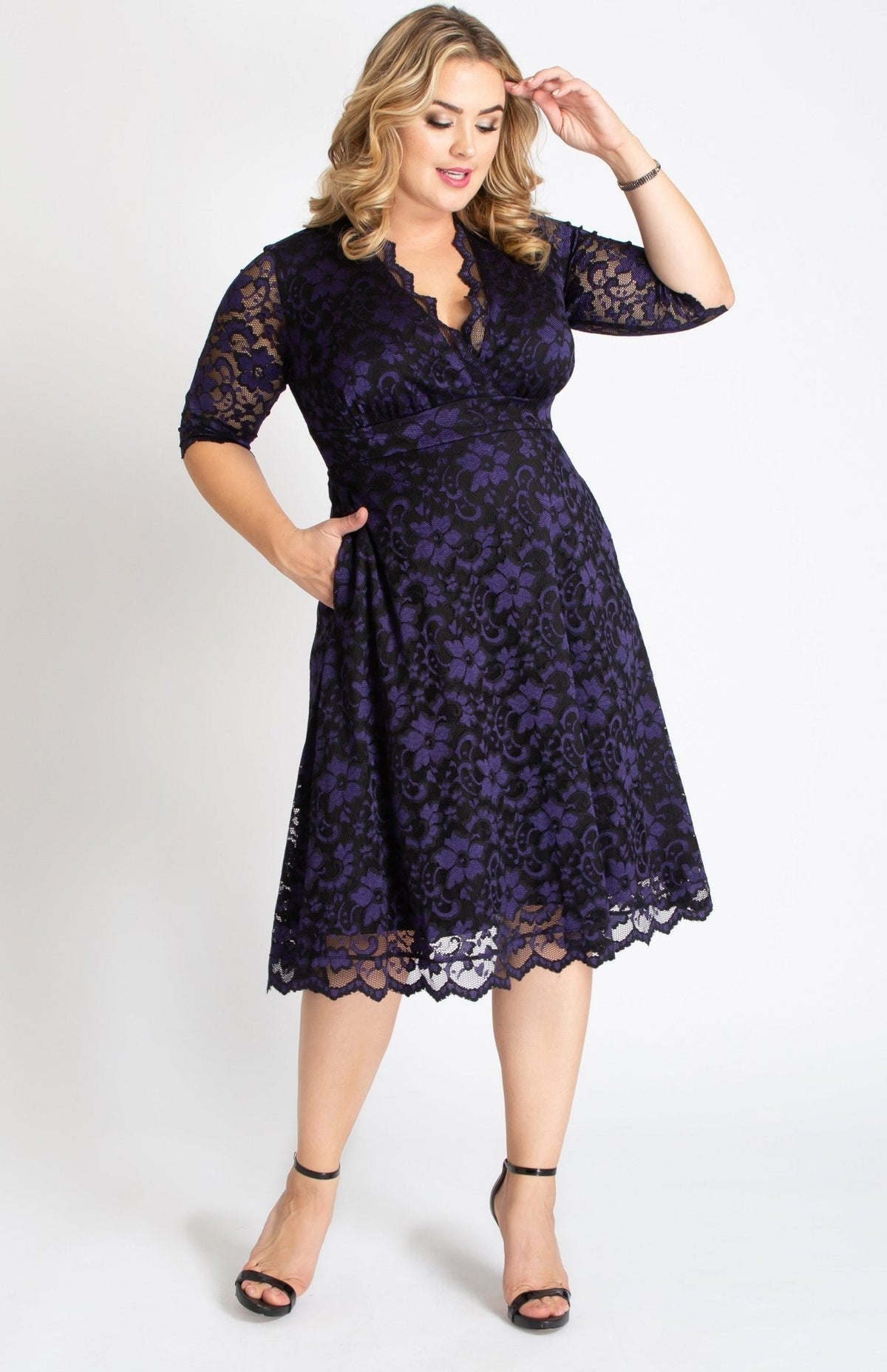 Dressbarn Featured | Mon Cherie Lace Dress - Plus