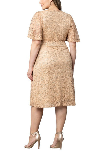 Dressbarn Trending | Starry Sequined Lace Cocktail Dress - Plus