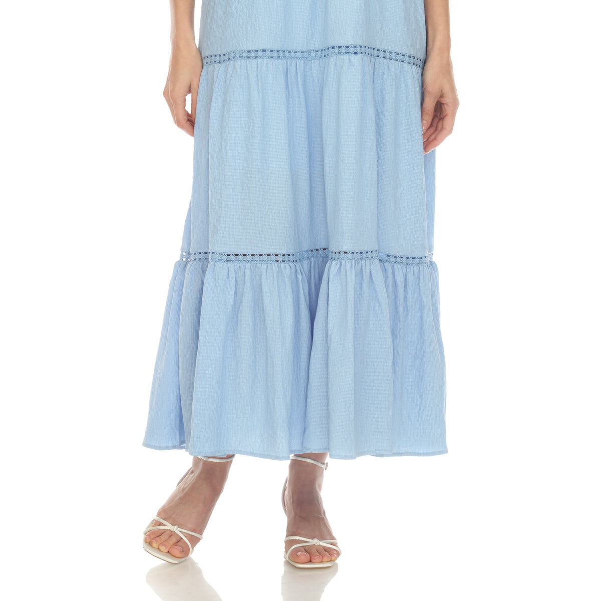 Dressbarn Recommended | Women's Scoop Neck Tiered Maxi Dress - Plus