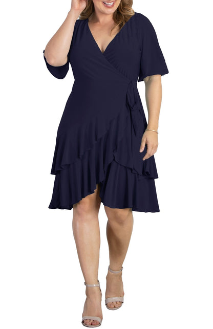 Dressbarn Premium | Miranda Wrap Dress - Plus
