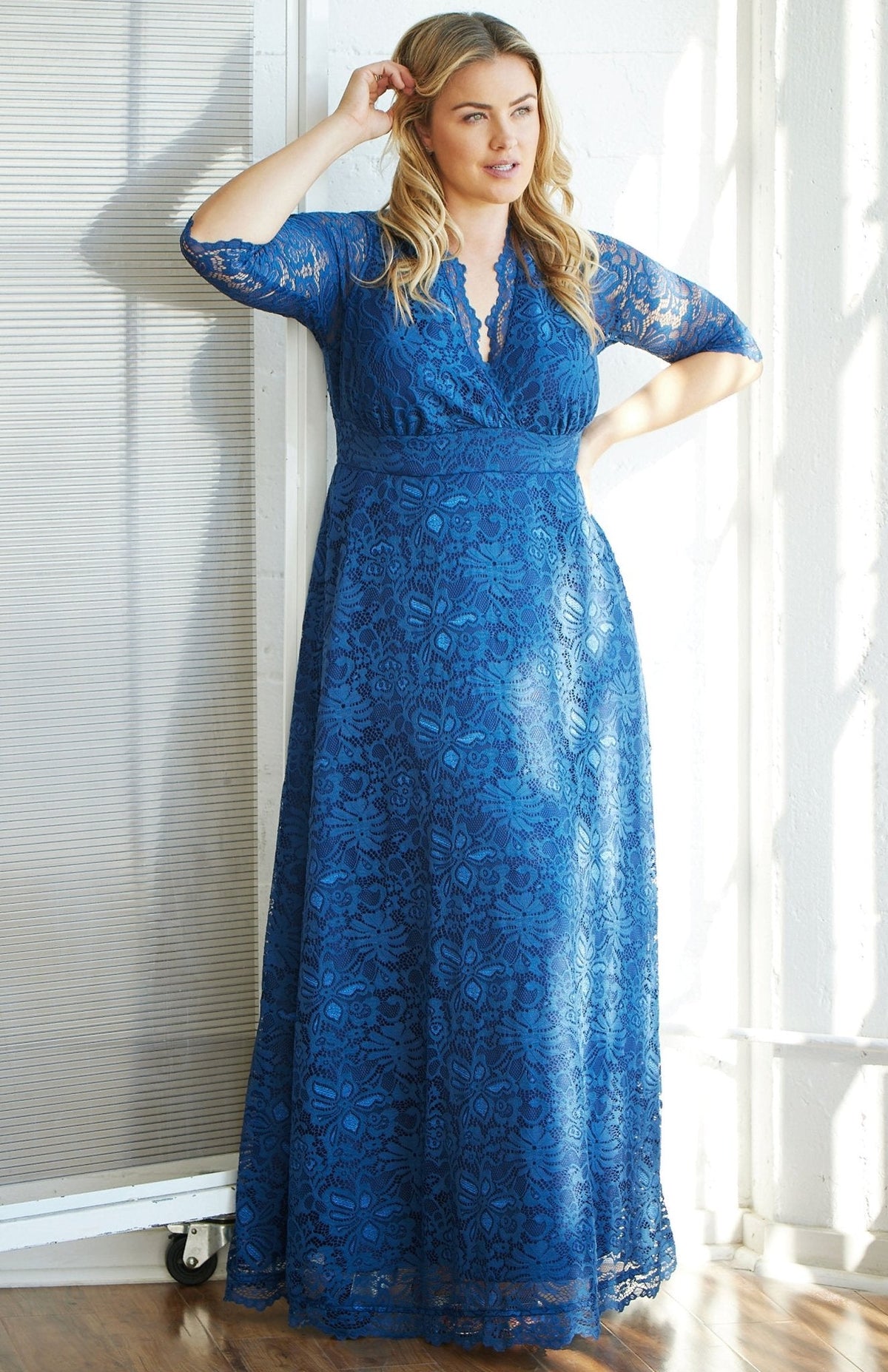 Dressbarn Featured | Maria Lace Evening Gown - Plus