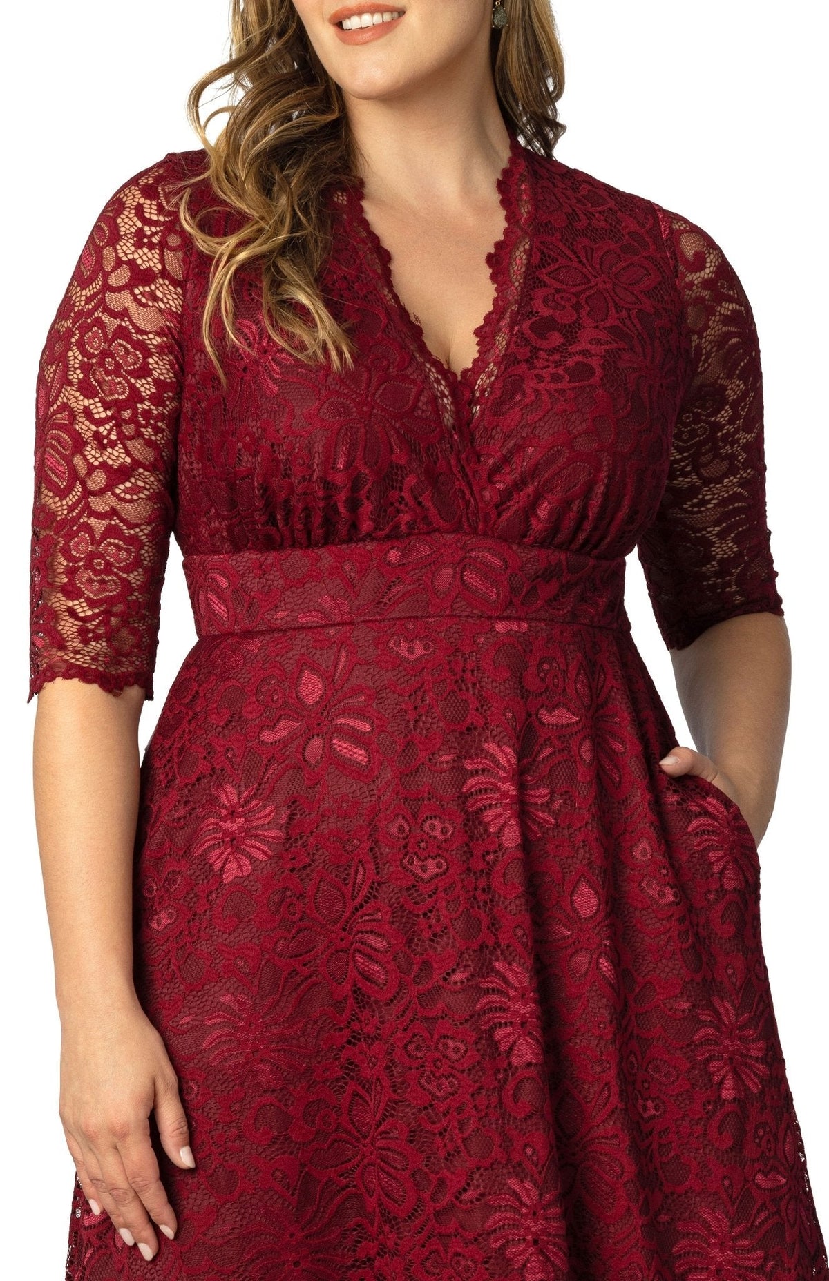 Dressbarn Featured | Maria Lace Evening Gown - Plus