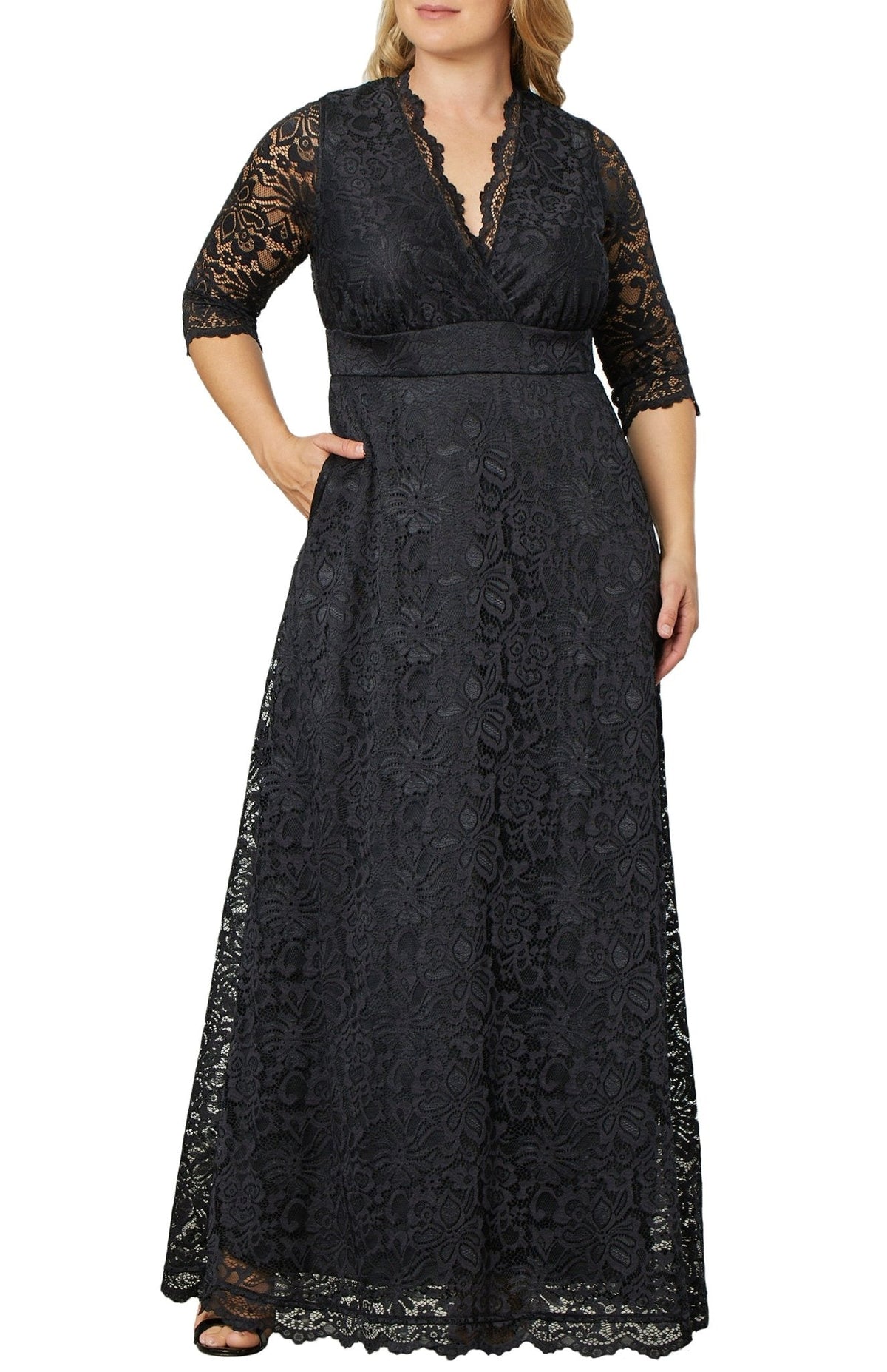 Dressbarn Featured | Maria Lace Evening Gown - Plus