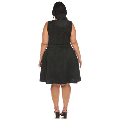 Dressbarn New | Tweed Fit and Flare Dress - Plus