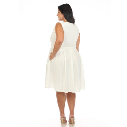 Dressbarn Best Seller | Solid Fit and Flare Dress - Plus