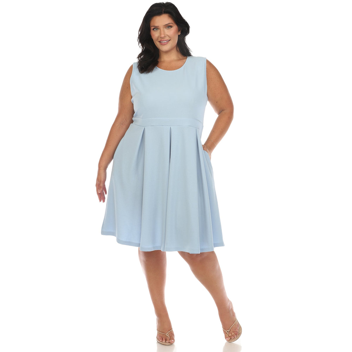 Dressbarn Best Seller | Solid Fit and Flare Dress - Plus
