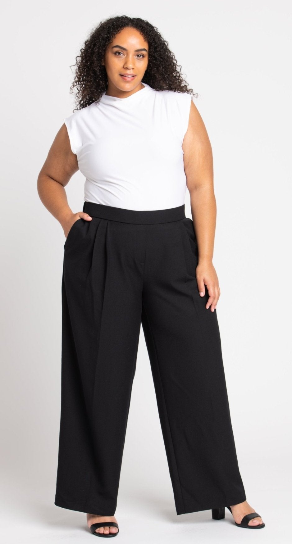 Dressbarn Featured | Roz & Ali™ Pleated Wide Leg Trouser Pants - Plus